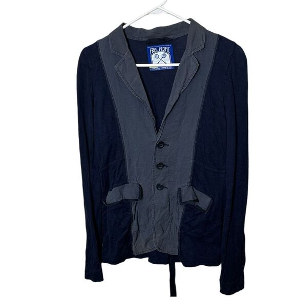Free People , Jacket , Size 8 , Blue/Blue , Vintage , 100% Cotton missing tag - Picture 1 of 4